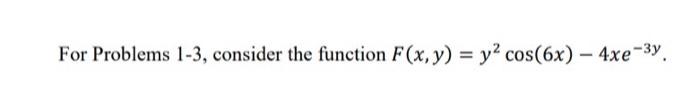 Solved For Problems 1-3, consider the function | Chegg.com