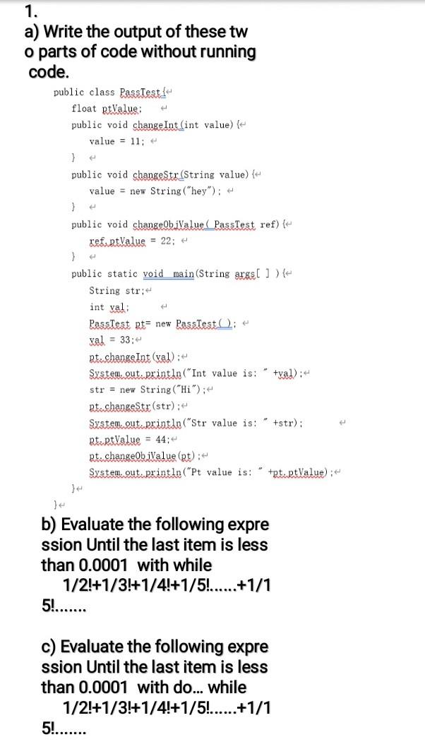Solved For part-a,just write the output of the code. #part- | Chegg.com