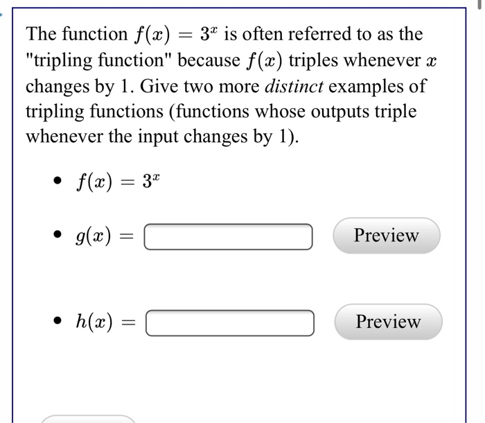 The Function F X 3x Is Often Referred To As The Chegg Com