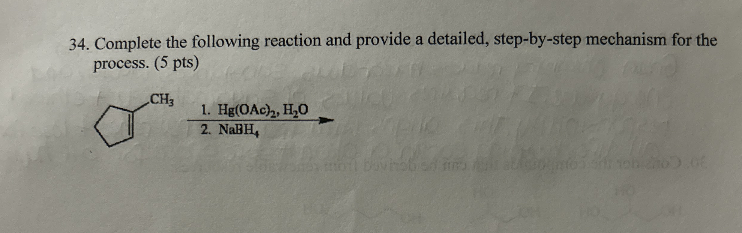 Solved Complete the following reaction and provide a | Chegg.com