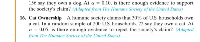 Solved USING AND INTERPRETING CONCEPTS Testing Claims In | Chegg.com