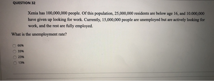 Question 32 Xenia Has 100 000 000 People Of This Chegg Com