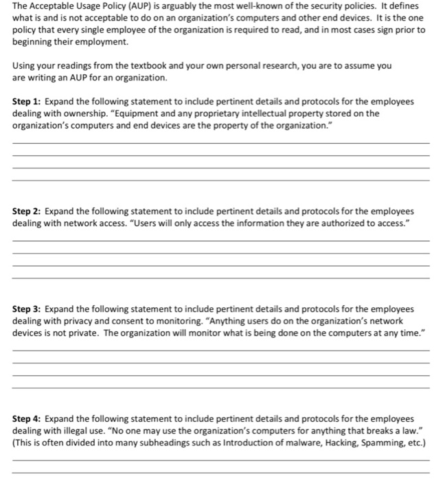 solved-the-acceptable-usage-policy-aup-is-arguably-the-chegg