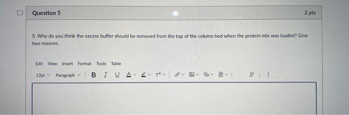 Solved D Question 5 2 pts 5. Why do you think the excess | Chegg.com