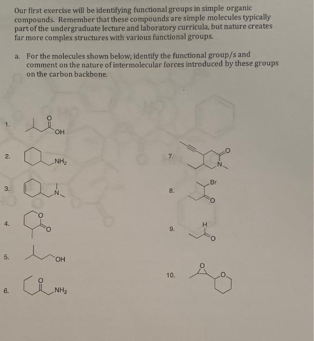 Solved Our first exercise will be identifying functional | Chegg.com
