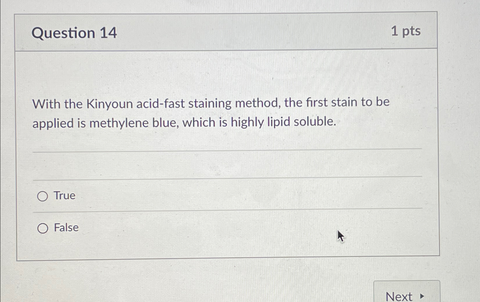 Solved Question 141ptsWith the Kinyoun acid-fast staining | Chegg.com