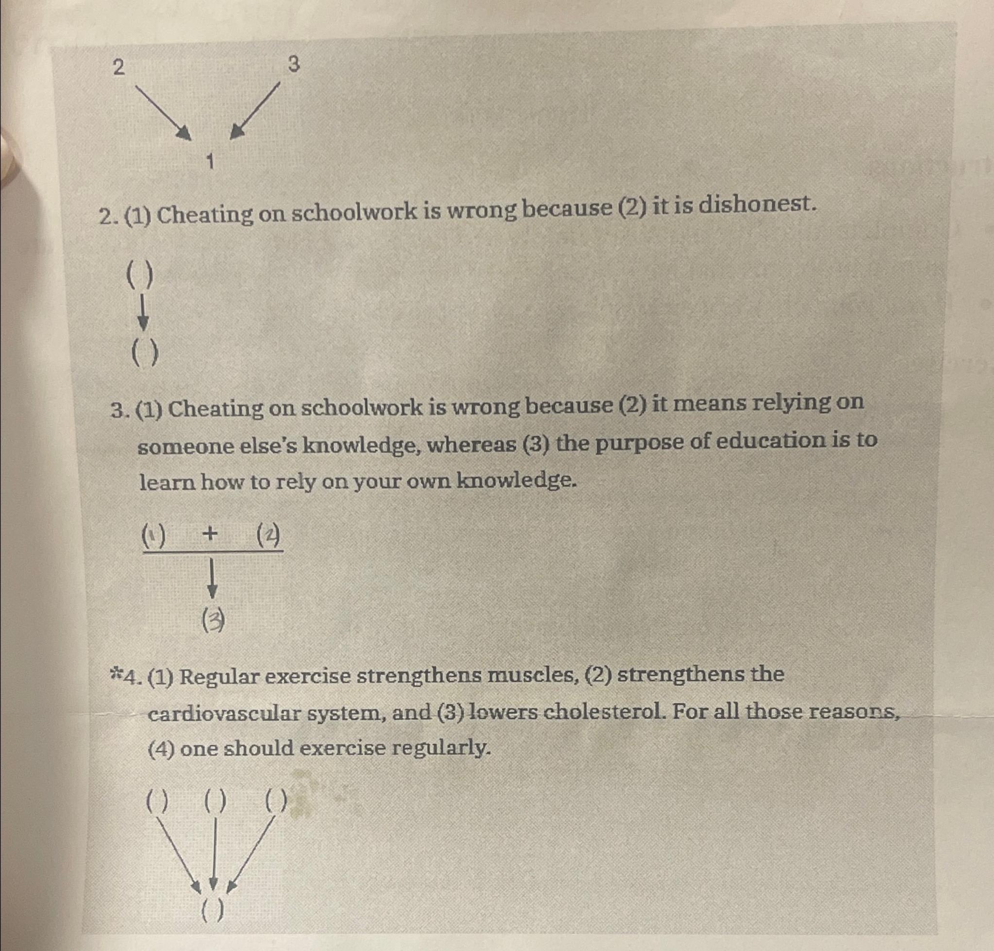 how does homework lead to cheating