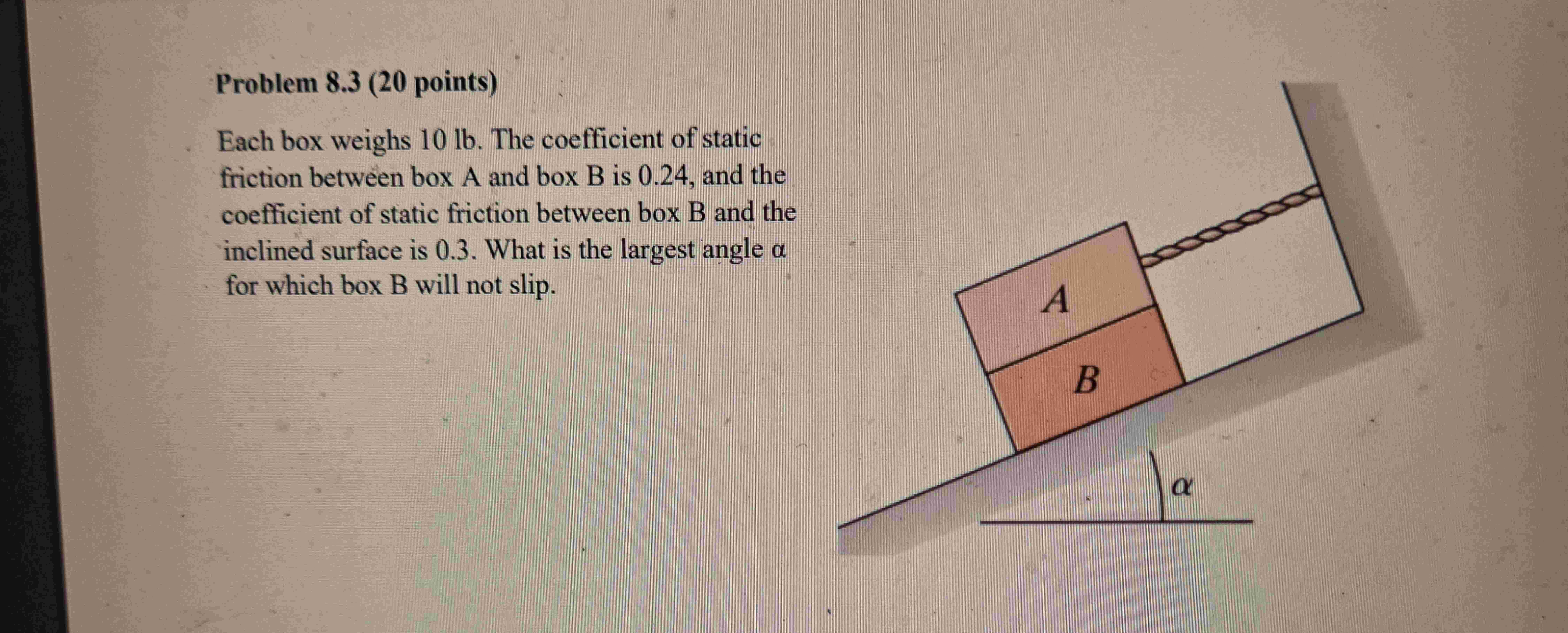 Problem Points Each Box Weighs Lb The Chegg Com