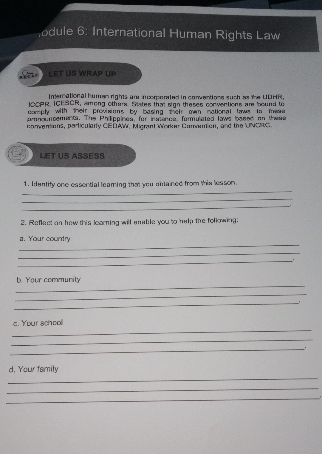 Solved Activity 1.1 - CONTEMPLATE Choose five rights | Chegg.com