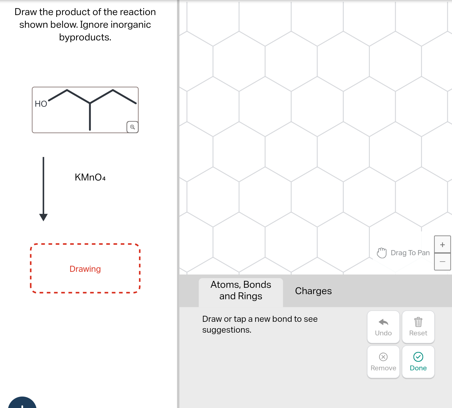 Solved Draw the product of the reaction shown below. Ignore | Chegg.com