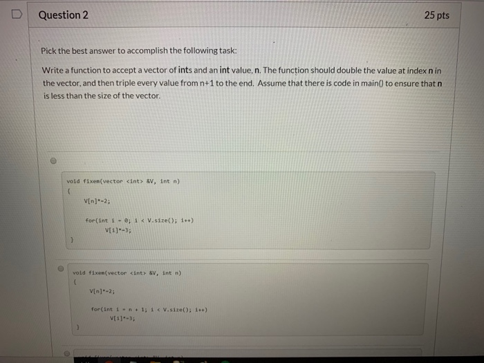 Solved Question 1 10 pts Given the function definition | Chegg.com