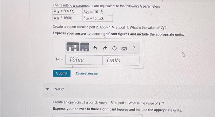 Solved The resulting a parameters are equivalent to the | Chegg.com