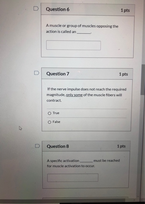 Solved Pts A Muscle Is Needed To Determine Muscle Fiber Chegg Com