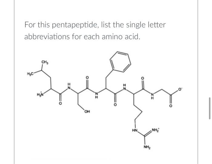 amino acid single letter abbreviations