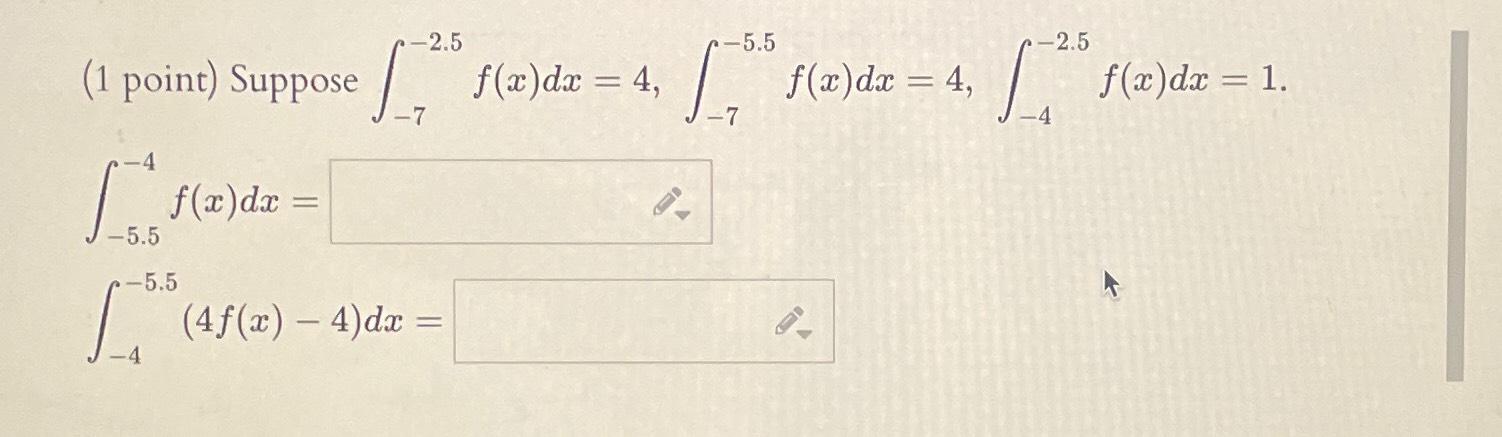 Solved (1 ﻿point) ﻿Suppose | Chegg.com