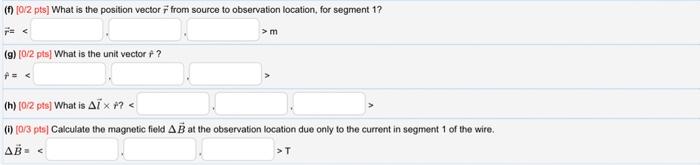 Solved (a) [0/1 pts] A wire through which a current is | Chegg.com