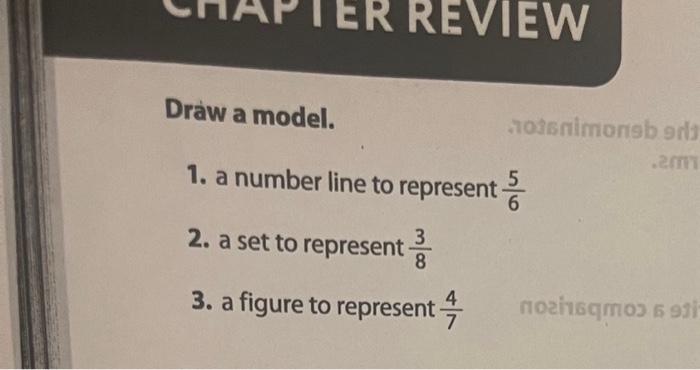 represent 5 6 and 2 3 on a number line