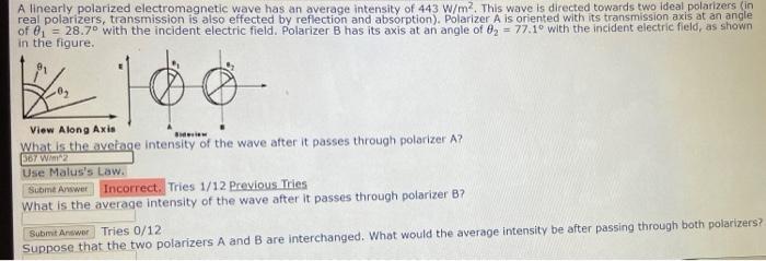 Solved A Linearly Polarized Electromagnetic Wave Has An