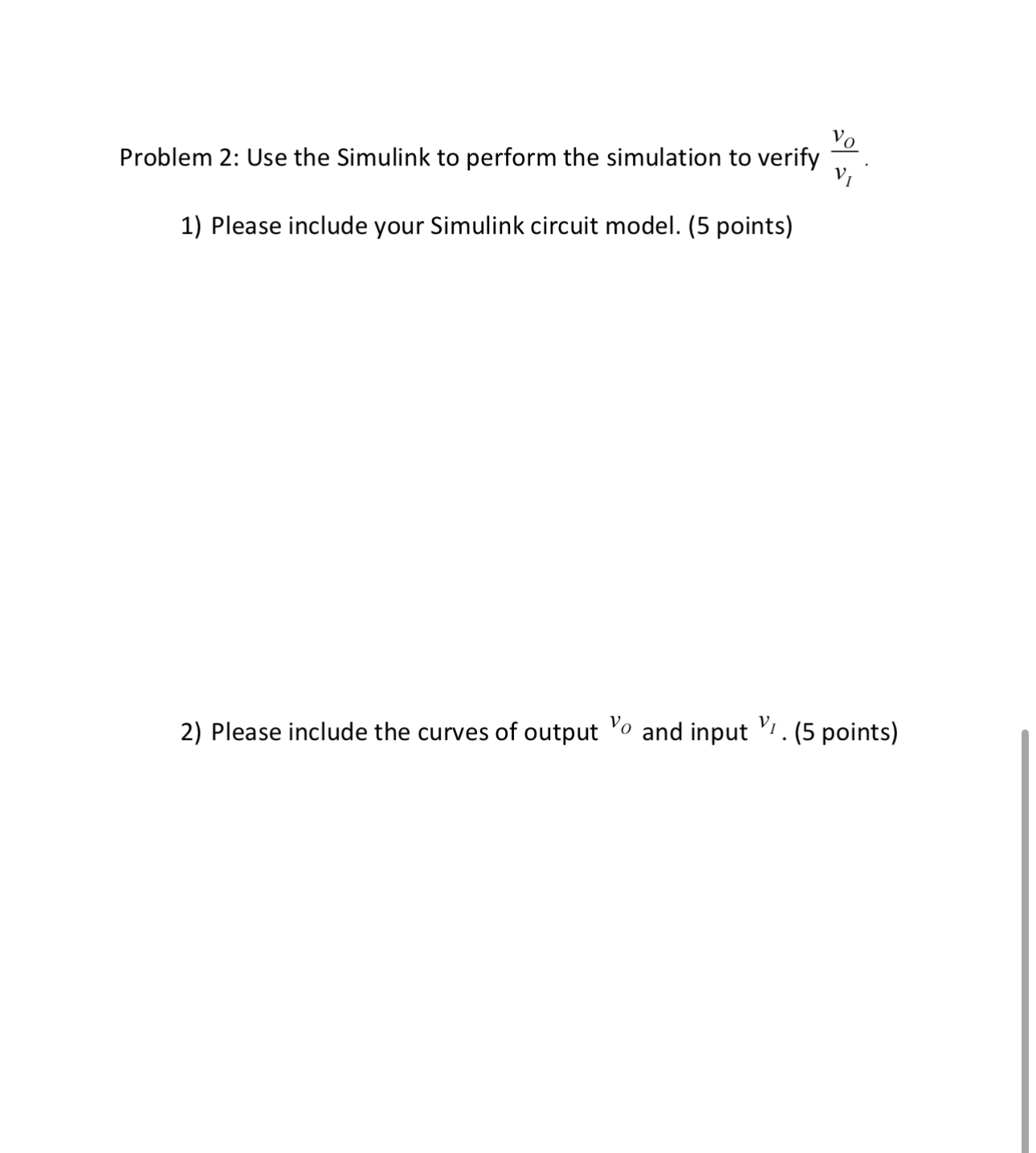 Problem 2: Use the Simulink to perform the simulation | Chegg.com