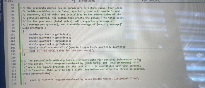 Solved As you can see Im using c++ but having trouble in | Chegg.com