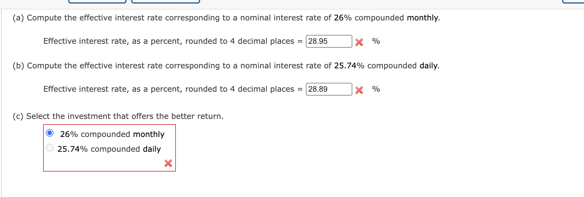 Solved (a) ﻿Compute the effective interest rate | Chegg.com