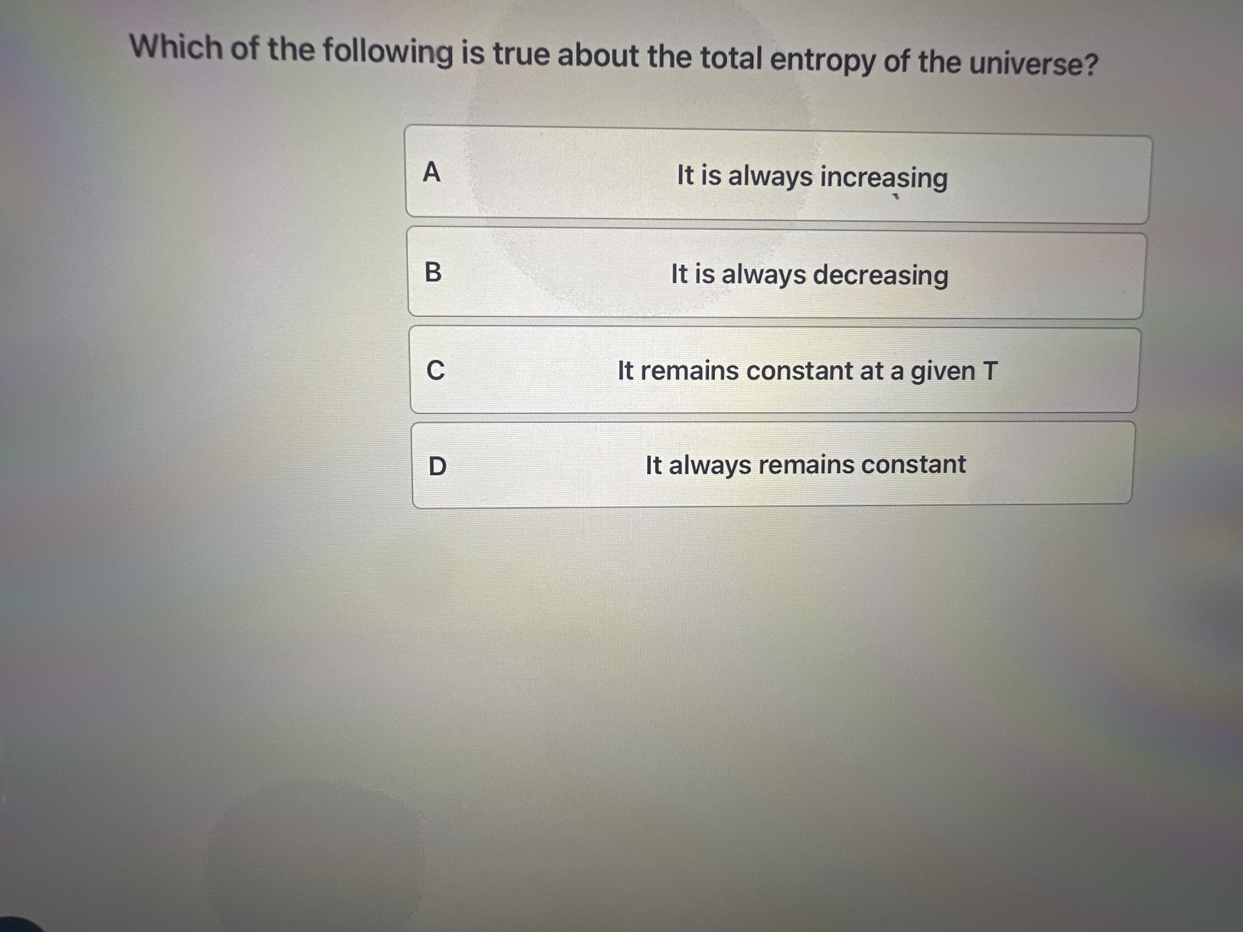 Solved Which of the following is true about the total | Chegg.com