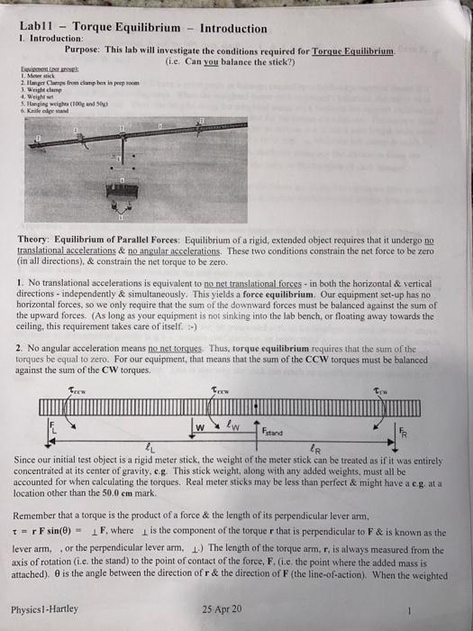 Solved need help finishing the first part of a physics lab. | Chegg.com