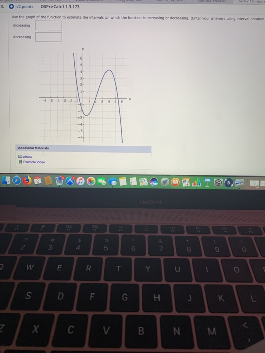 Solved Points Osprecalc Use The Graph Of The Chegg Com