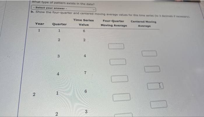 Solved Consider the following time series data. Construct a | Chegg.com