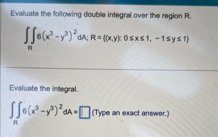 Solved Evaluate The Following Iterated Integral. | Chegg.com