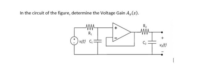 Solved In the circuit of the figure, determine the Voltage | Chegg.com