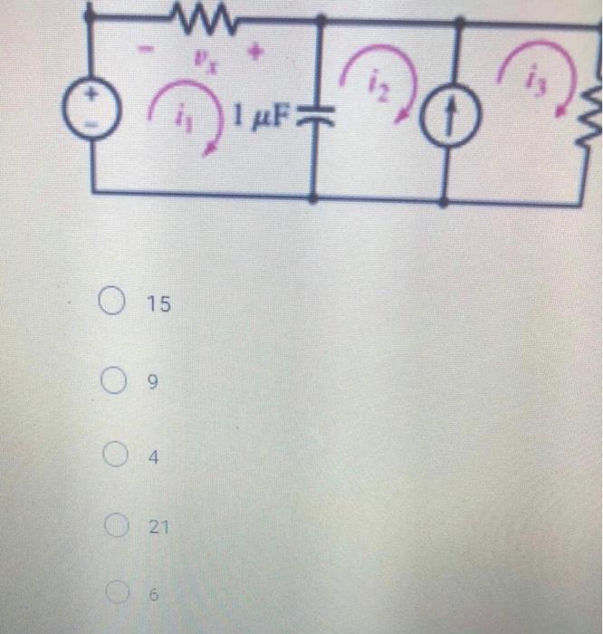 Solved For the circuit shown below, the voltage source is | Chegg.com