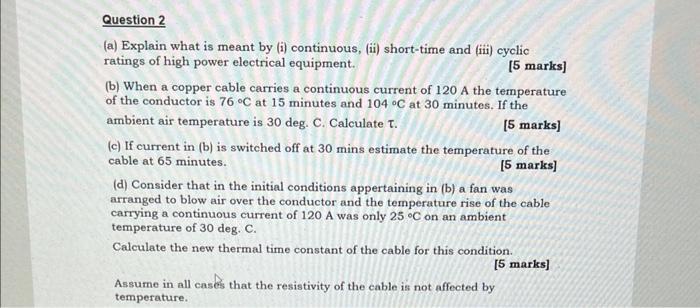 Question 2 (a) Explain What Is Meant By (i) | Chegg.com