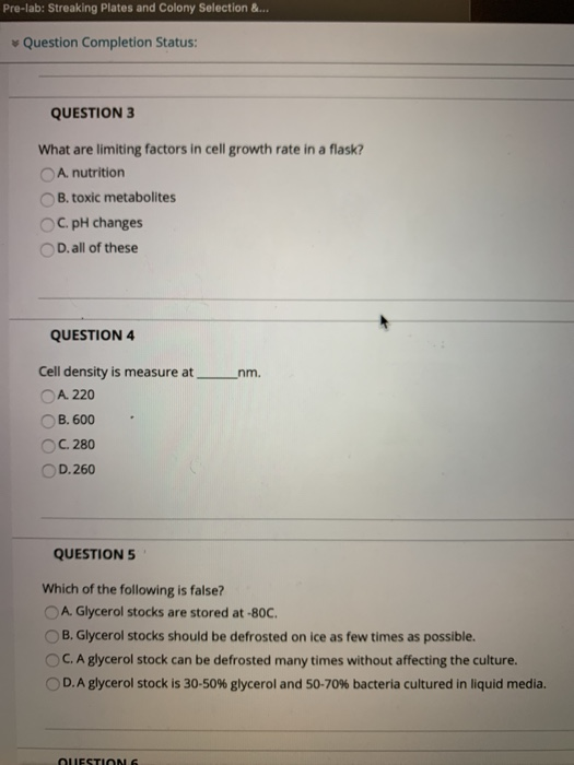 Solved Question 9 During Which Phase Of Cell Growth Should Chegg Com