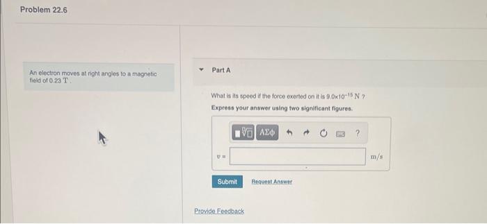 Solved An electron moves at right anglos to a magnatic Part | Chegg.com