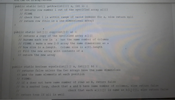 Solved 8.62 Lab 13c 2D array methods Objectives Chegg