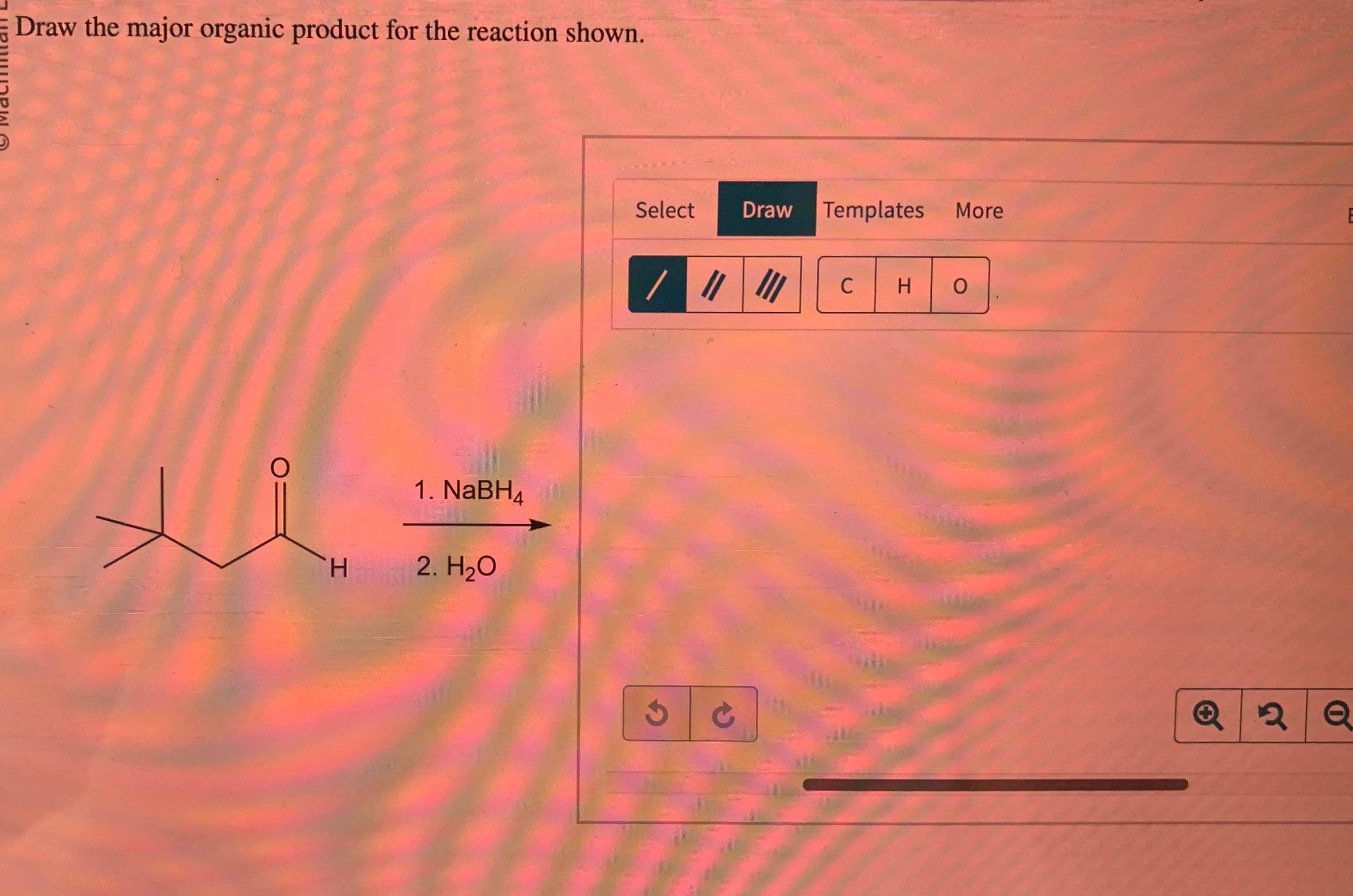 Solved Draw the major organic product for the reaction | Chegg.com