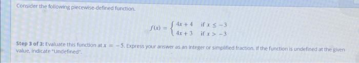 Solved Consider the following piecewise-defined function | Chegg.com