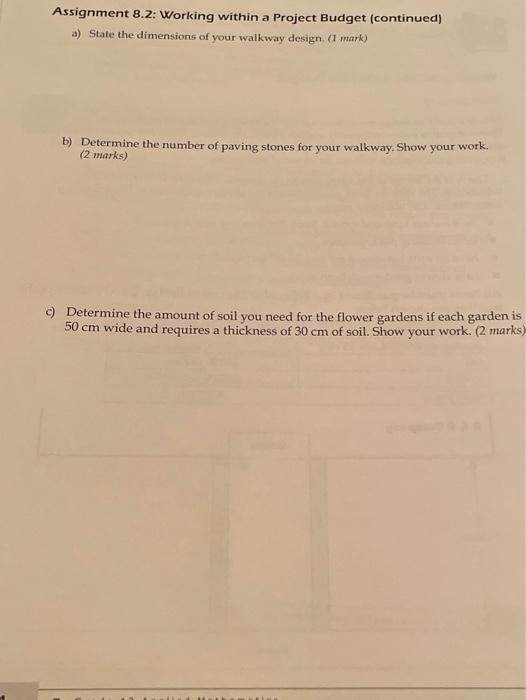 Solved Assignment 8.2 Working within a Project Budget Total: | Chegg.com