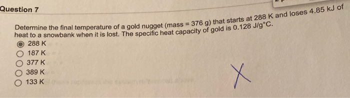 Solved Determine The Final Temperature Of A Gold Nugget | Chegg.com