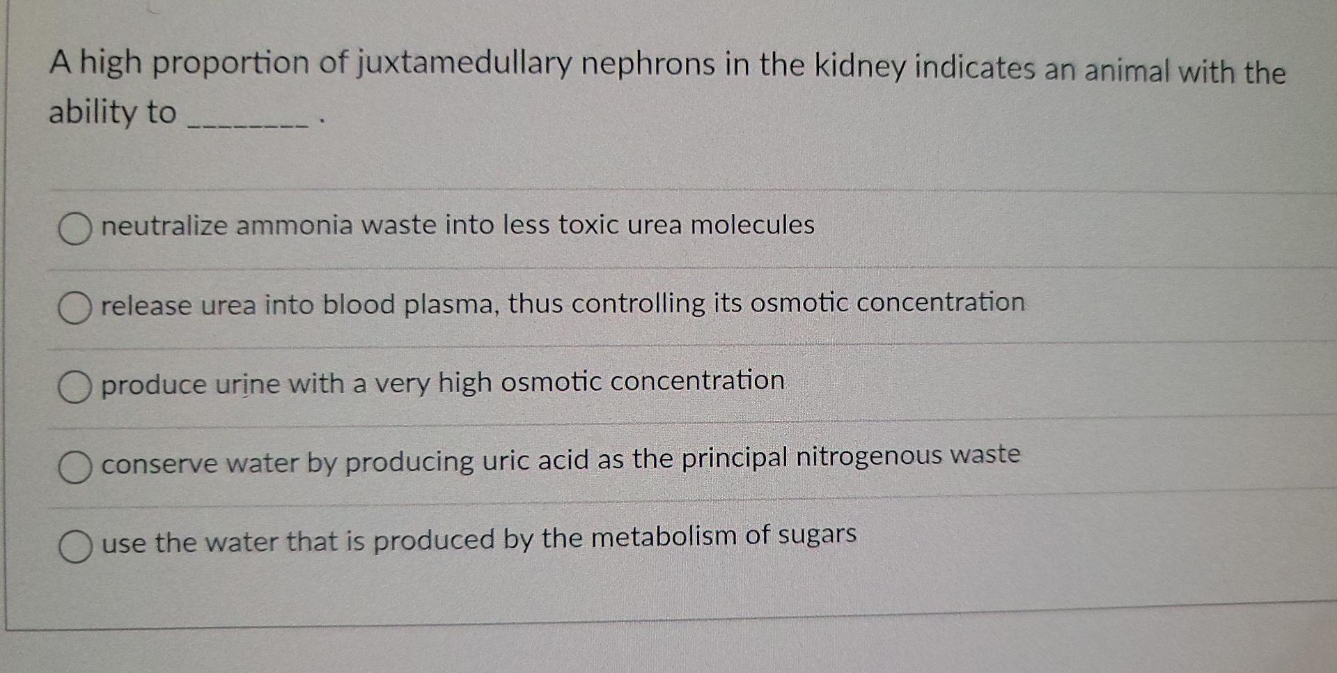 Solved Of the three principal types of nitrogenous waste | Chegg.com