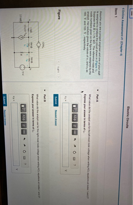 Solved Electric Circuits | Chegg.com