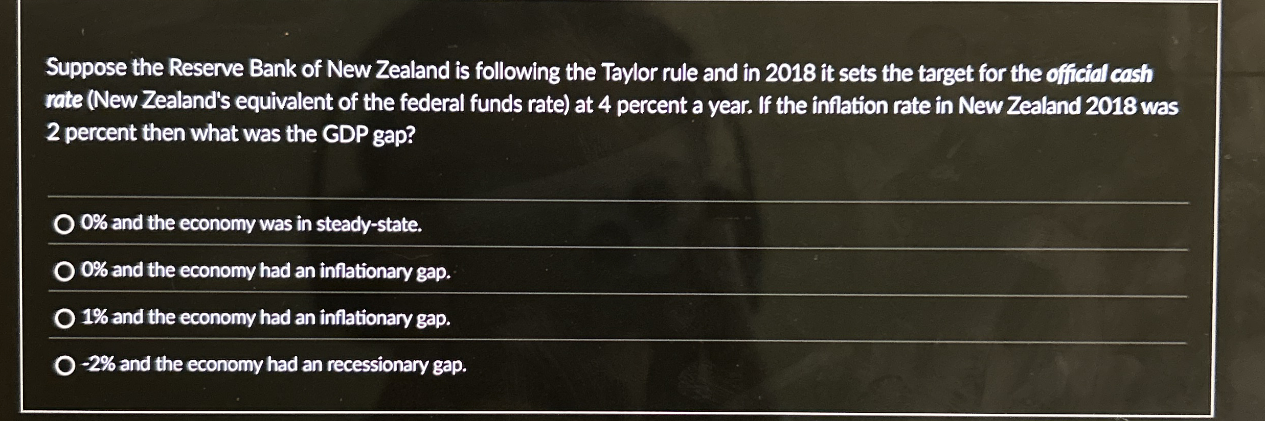 Solved Suppose the Reserve Bank of New Zealand is following | Chegg.com