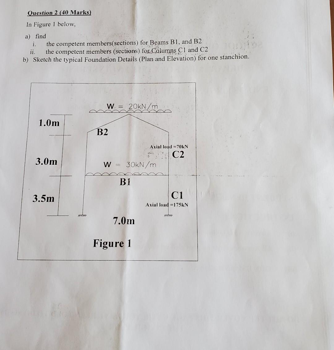 Solved Question 2 (40 Marks) In Figure 1 below, a) find i. | Chegg.com