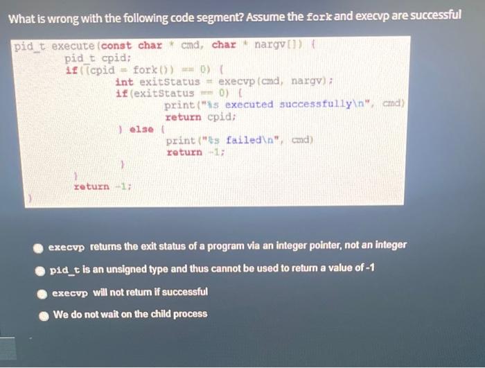 Solved What is wrong with the following code segment? Assume | Chegg.com