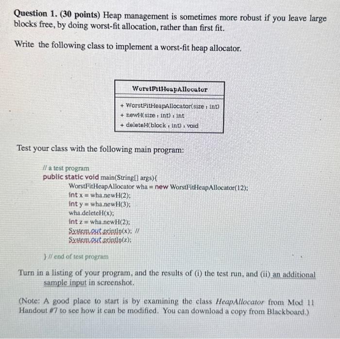 Solved do this in java and use comments please. Also please