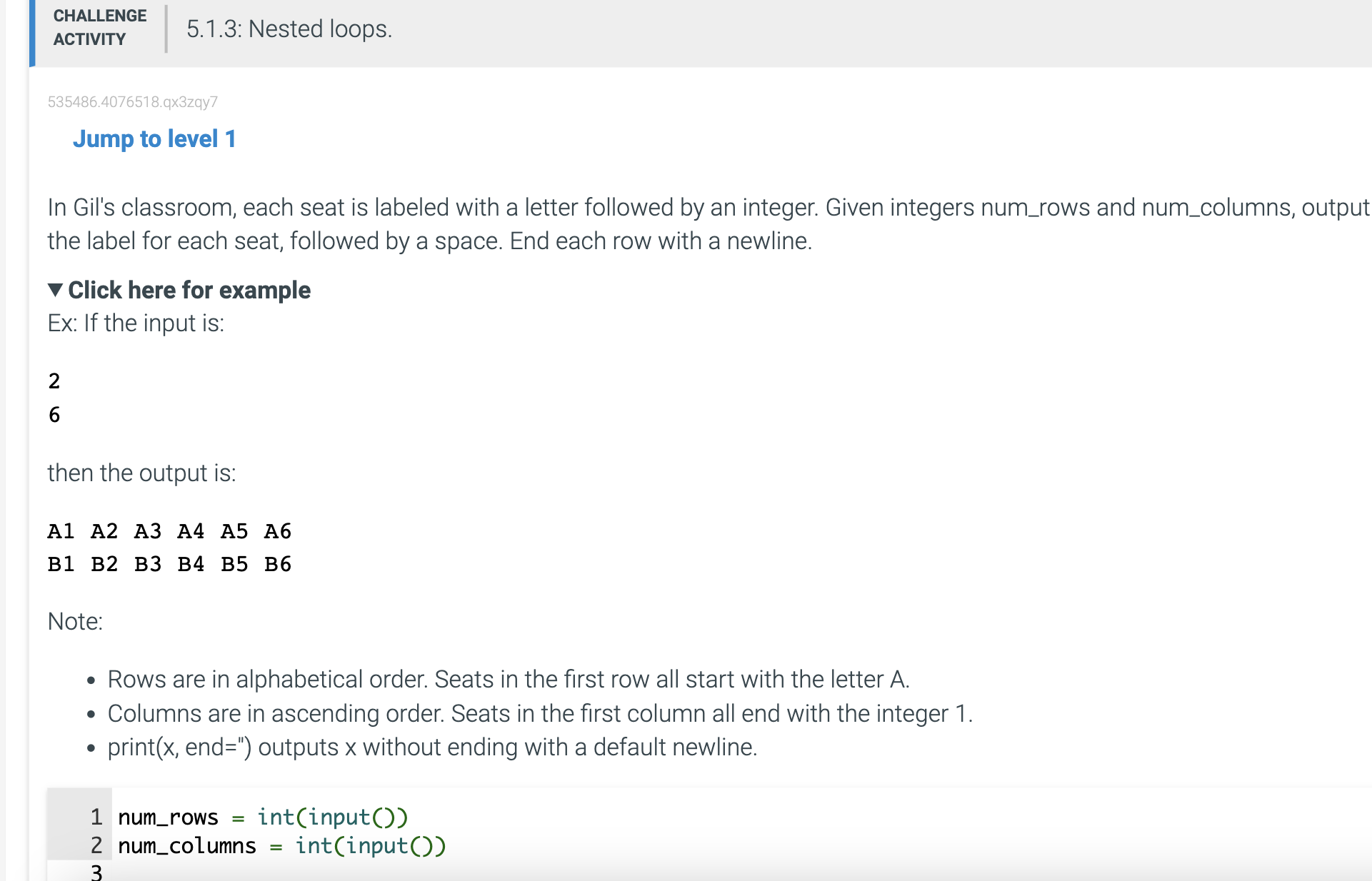 Solved Python Zybook Lab: Jump To Level 1In Gil's Classroom, | Chegg.com