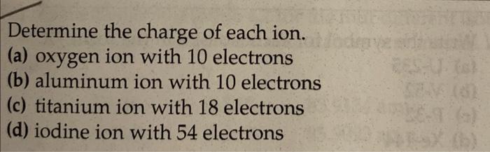 total number of electrons in an ion of oxygen