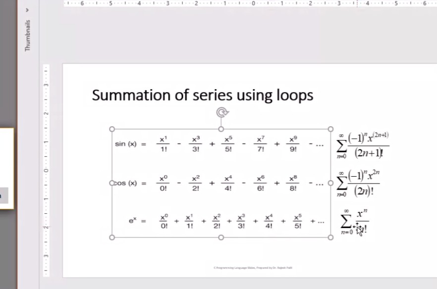 Solved 6 Thumbnails Summation of series using loops 21 sin | Chegg.com