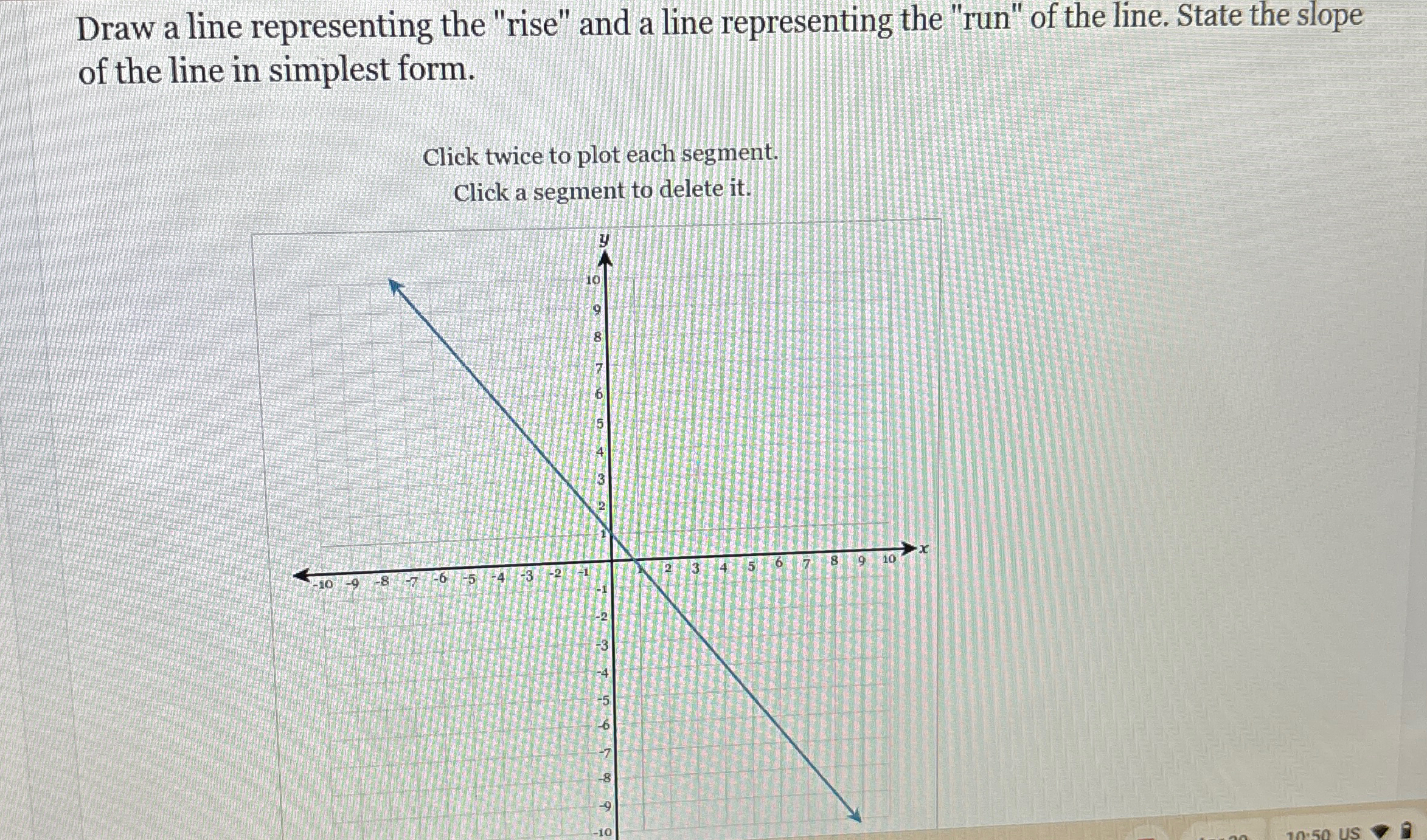 Solved Draw a line representing the 